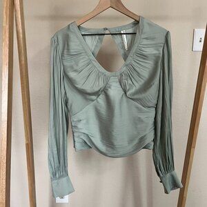 Anthropologie | Green/Blueish Blouse | Size Small